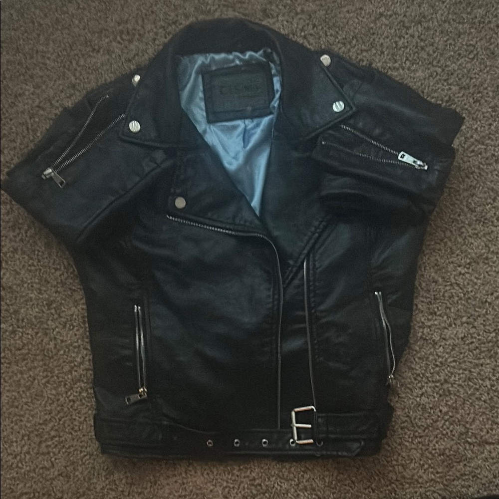 Ci Sono Black Leather Jacket